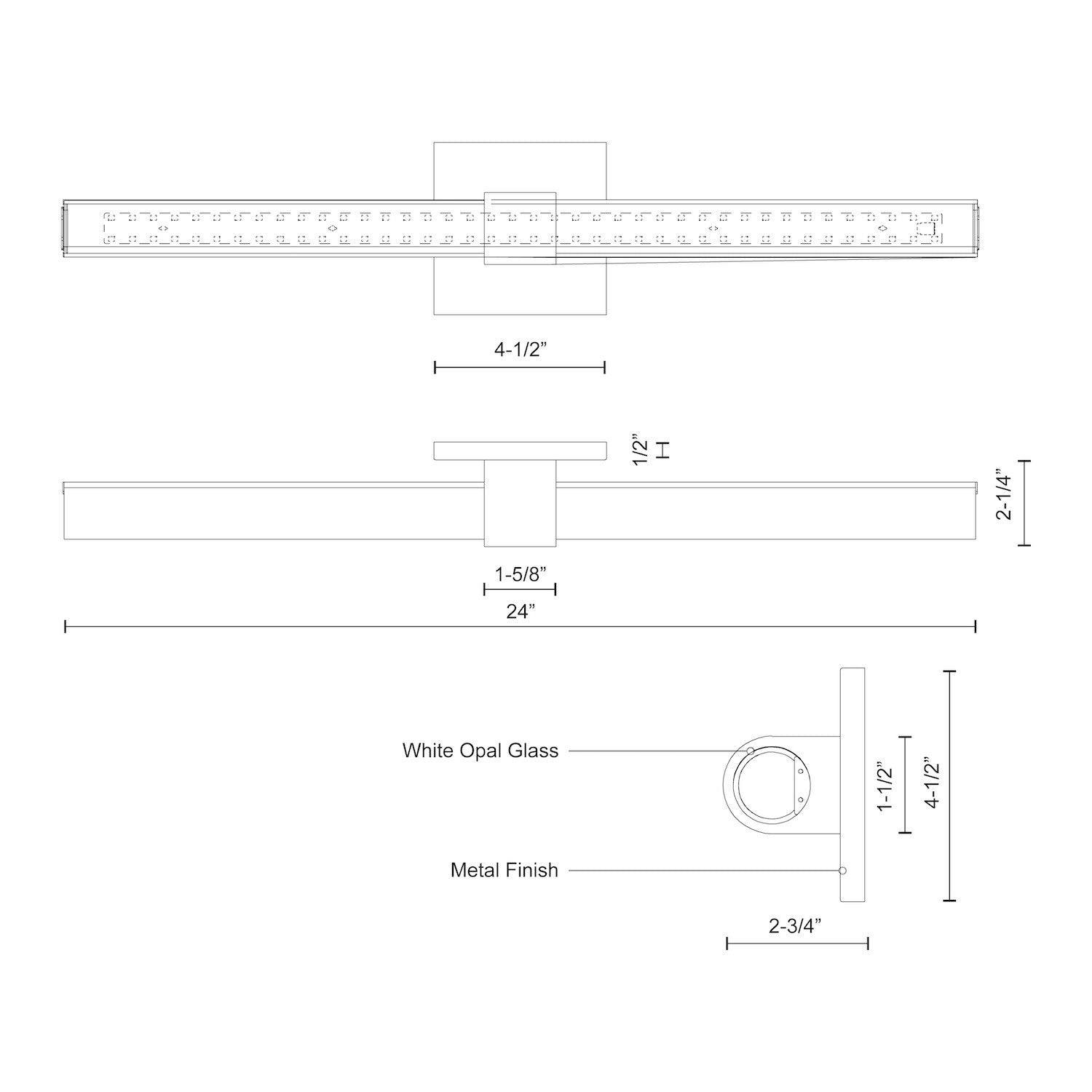 KUZCO LIGHTING INC, MENDOCINO VANITY LIGHTS, VANITY LIGHT