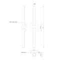 KUZCO LIGHTING INC, FRESNO VANITY LIGHTS, VANITY LIGHT
