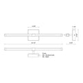 KUZCO LIGHTING INC, BLADE VANITY LIGHTS, VANITY LIGHT