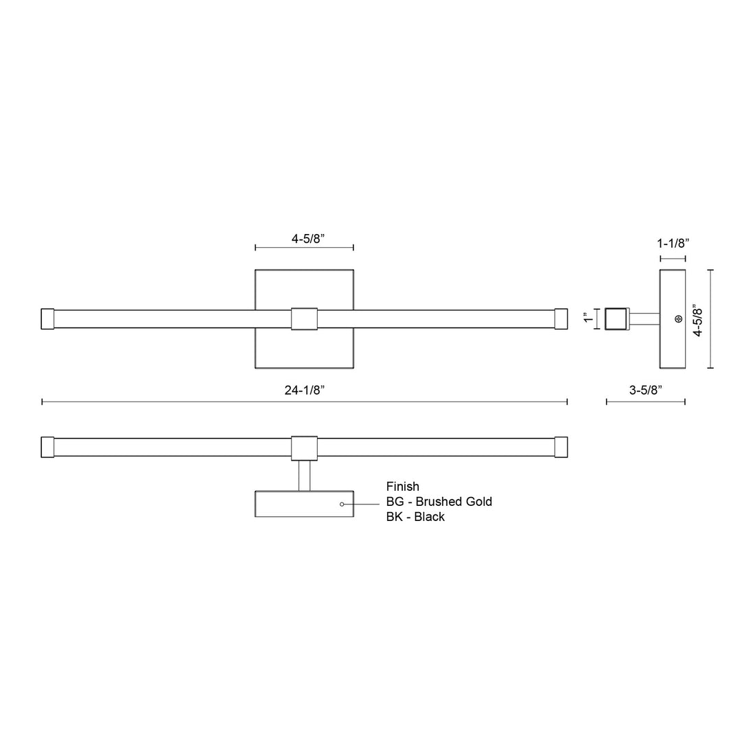 KUZCO LIGHTING INC VL23524-BK dfeccae6-0a44-4958-826f-092cd1cda50b