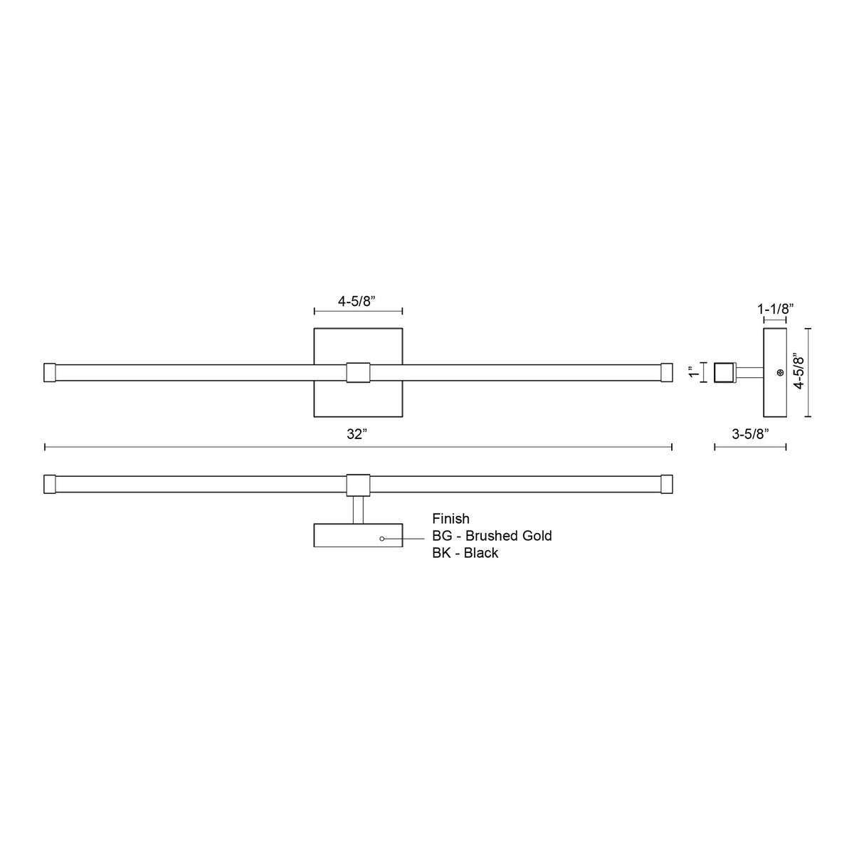 KUZCO LIGHTING INC, BLADE VANITY LIGHTS, VANITY LIGHT