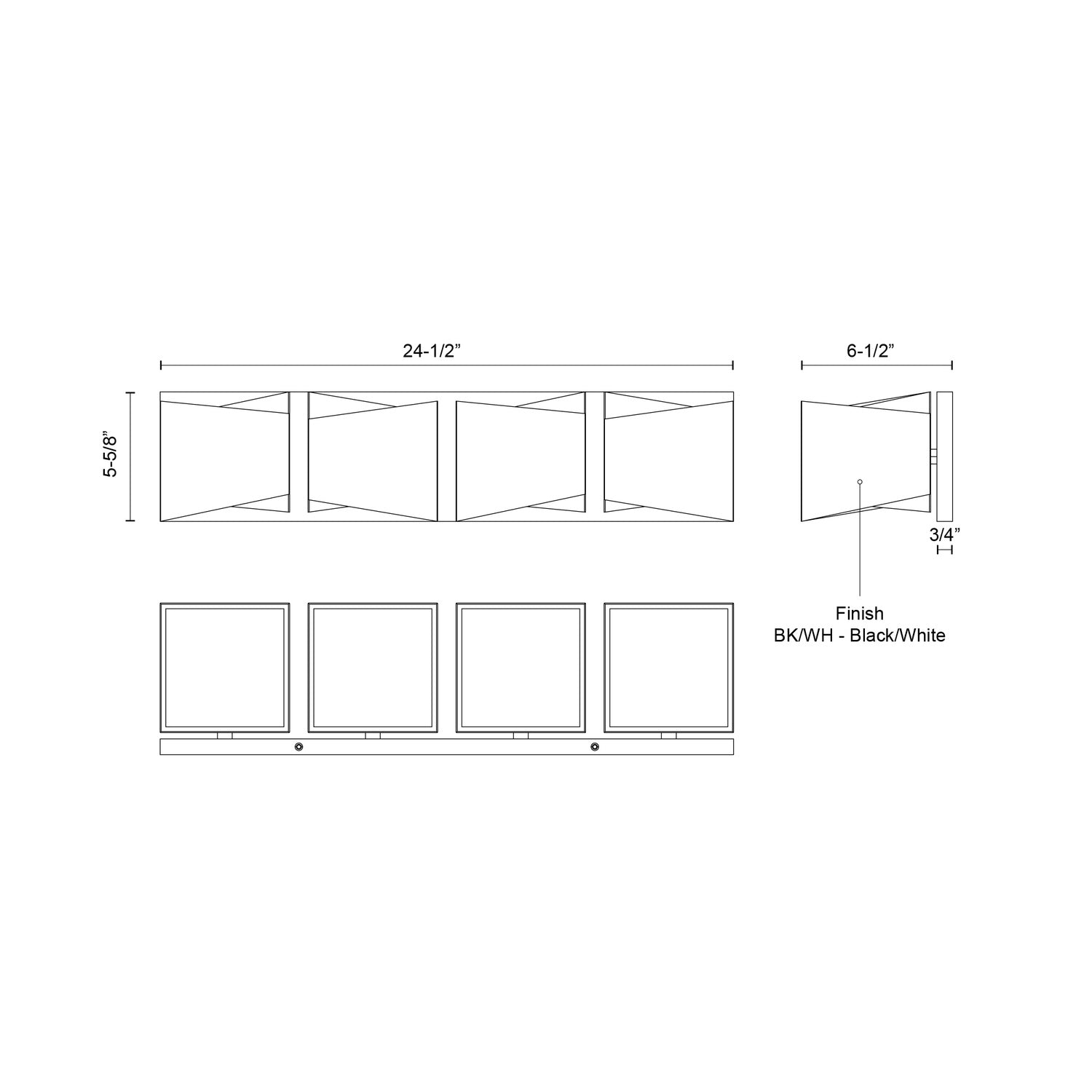 KUZCO LIGHTING INC, CUBIX VANITY LIGHTS, VANITY LIGHT
