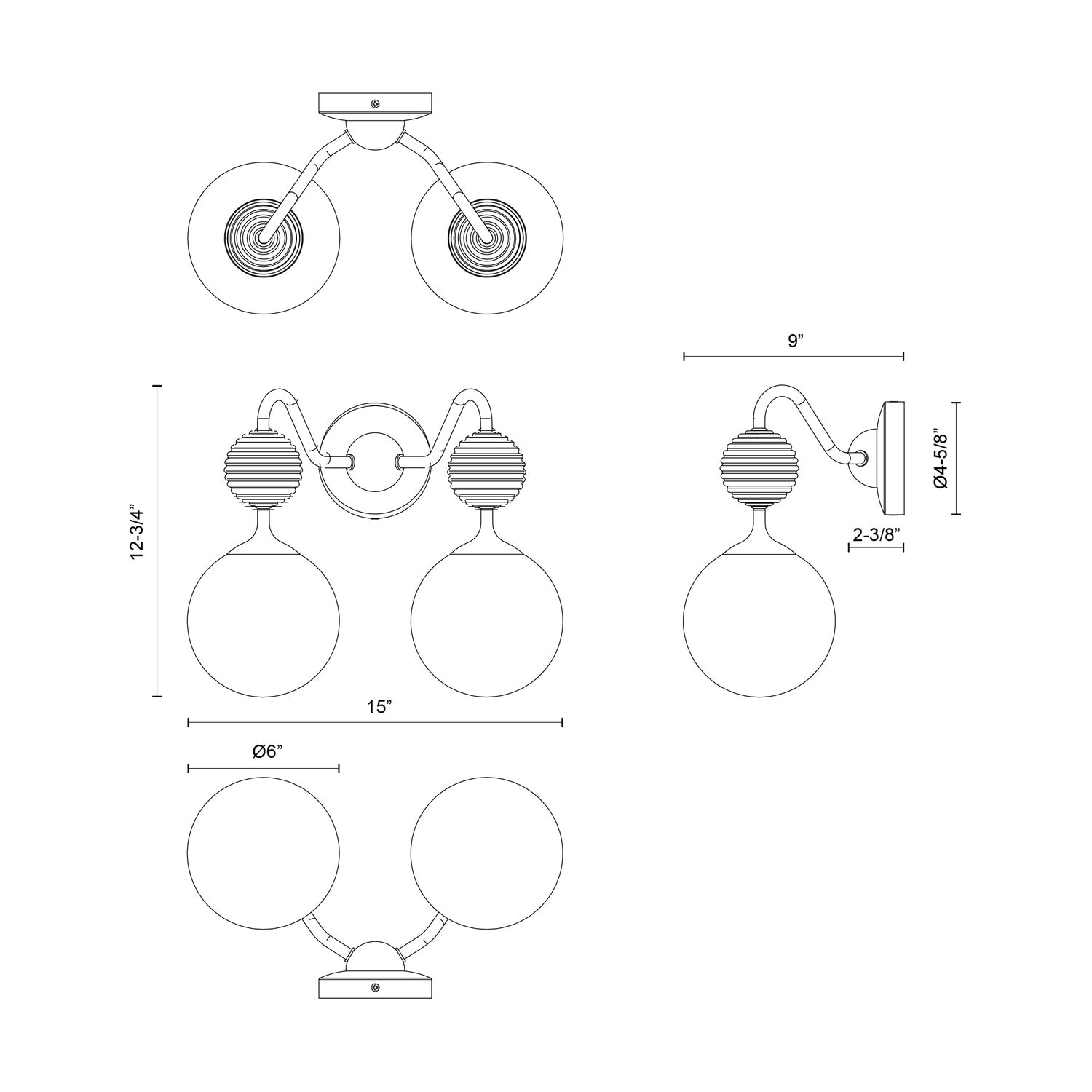 KUZCO LIGHTING INC VL415315BGOP d0ee1c95-18d3-421a-9922-7fec9401b3b5