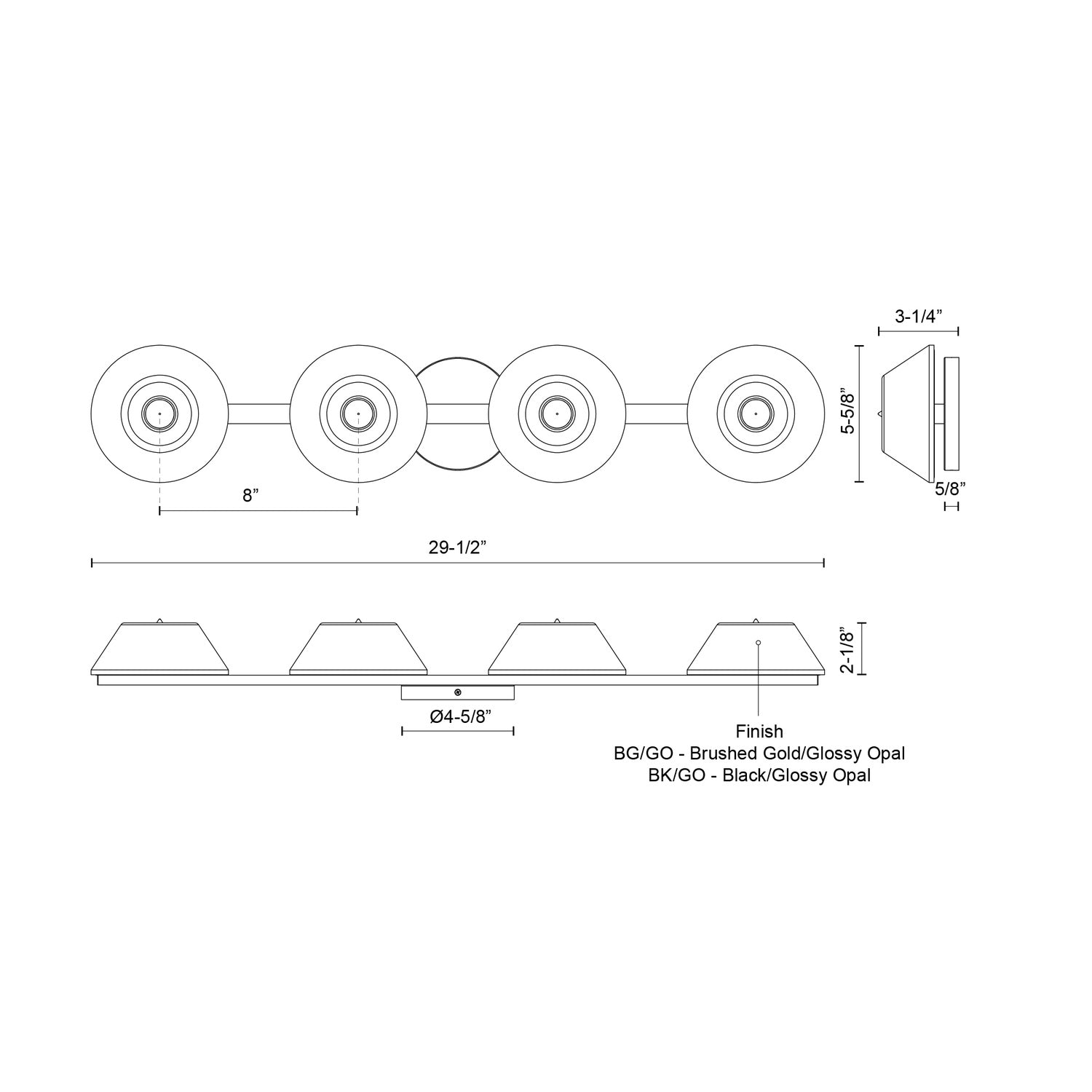 KUZCO LIGHTING INC, HOLT VANITY LIGHTS, VANITY LIGHT