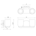 KUZCO LIGHTING INC, CEDAR VANITY LIGHTS, VANITY LIGHT