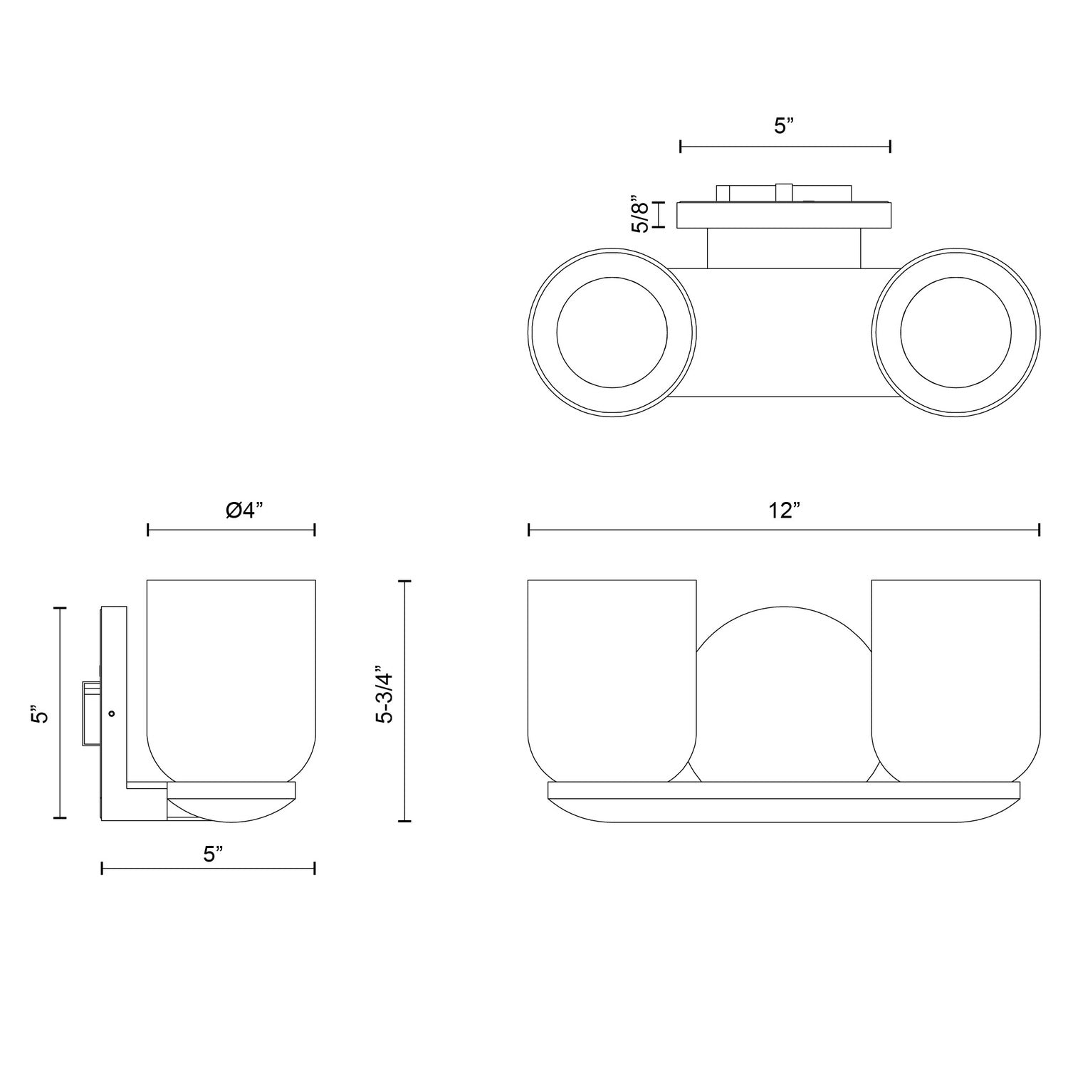 KUZCO LIGHTING INC, CEDAR VANITY LIGHTS, VANITY LIGHT