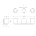 KUZCO LIGHTING INC, CEDAR VANITY LIGHTS, VANITY LIGHT
