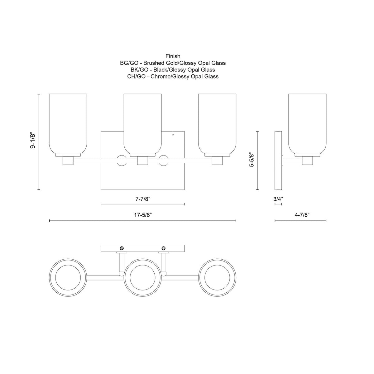 KUZCO LIGHTING INC, NOLA VANITY LIGHTS, VANITY LIGHT