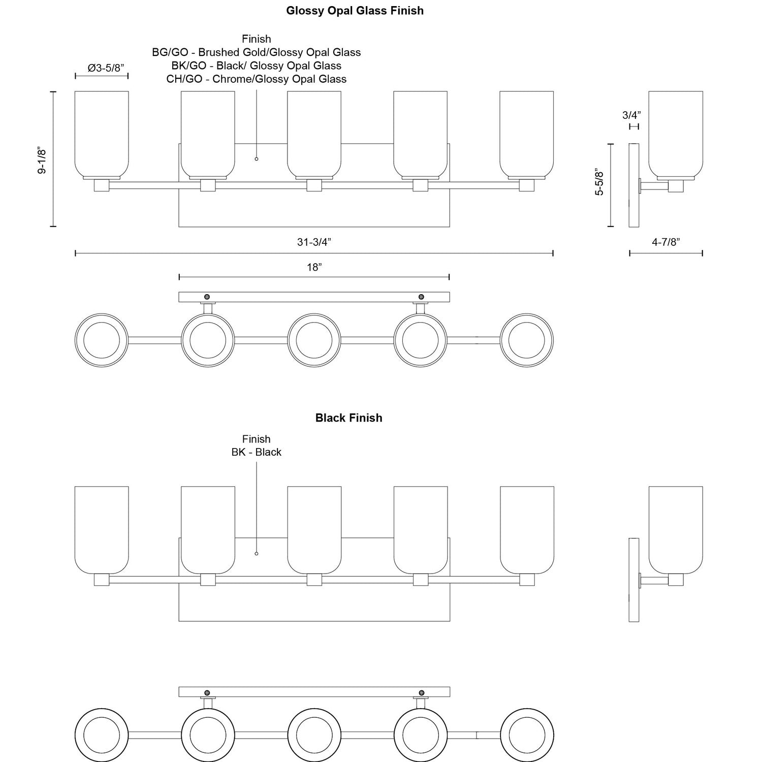 KUZCO LIGHTING INC, NOLA VANITY LIGHTS, VANITY LIGHT