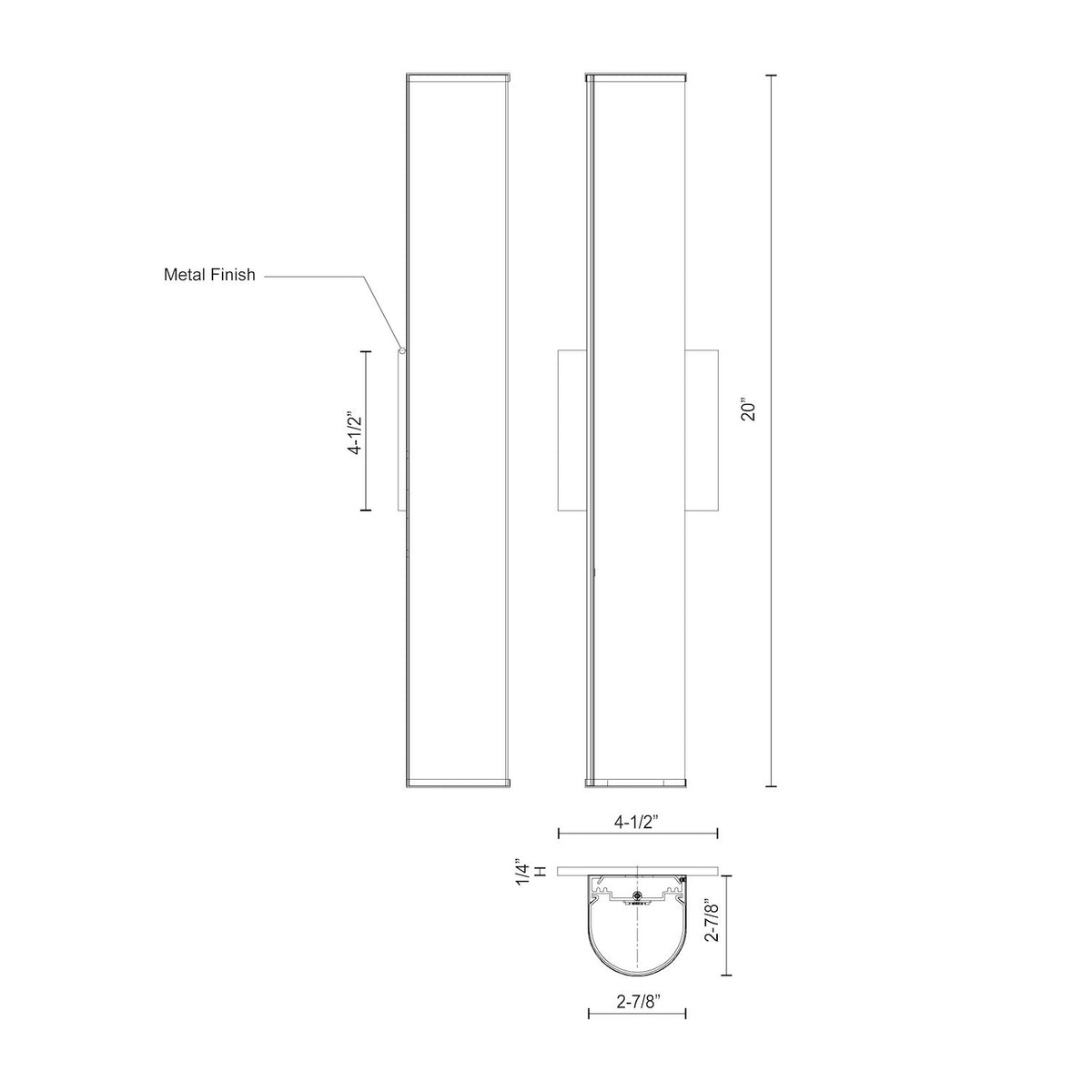 KUZCO LIGHTING INC, LONGITUDE VANITY LIGHTS, VANITY LIGHT