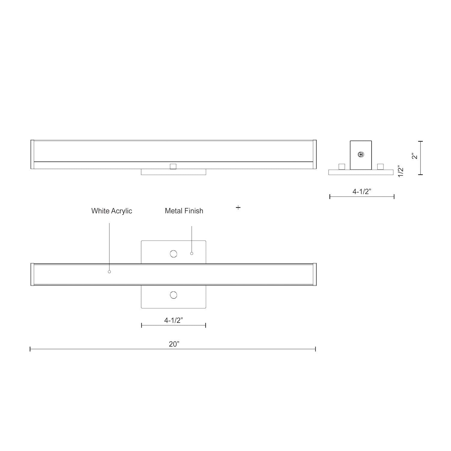KUZCO LIGHTING INC, JANE-SLIM VANITY LIGHTS, VANITY LIGHT