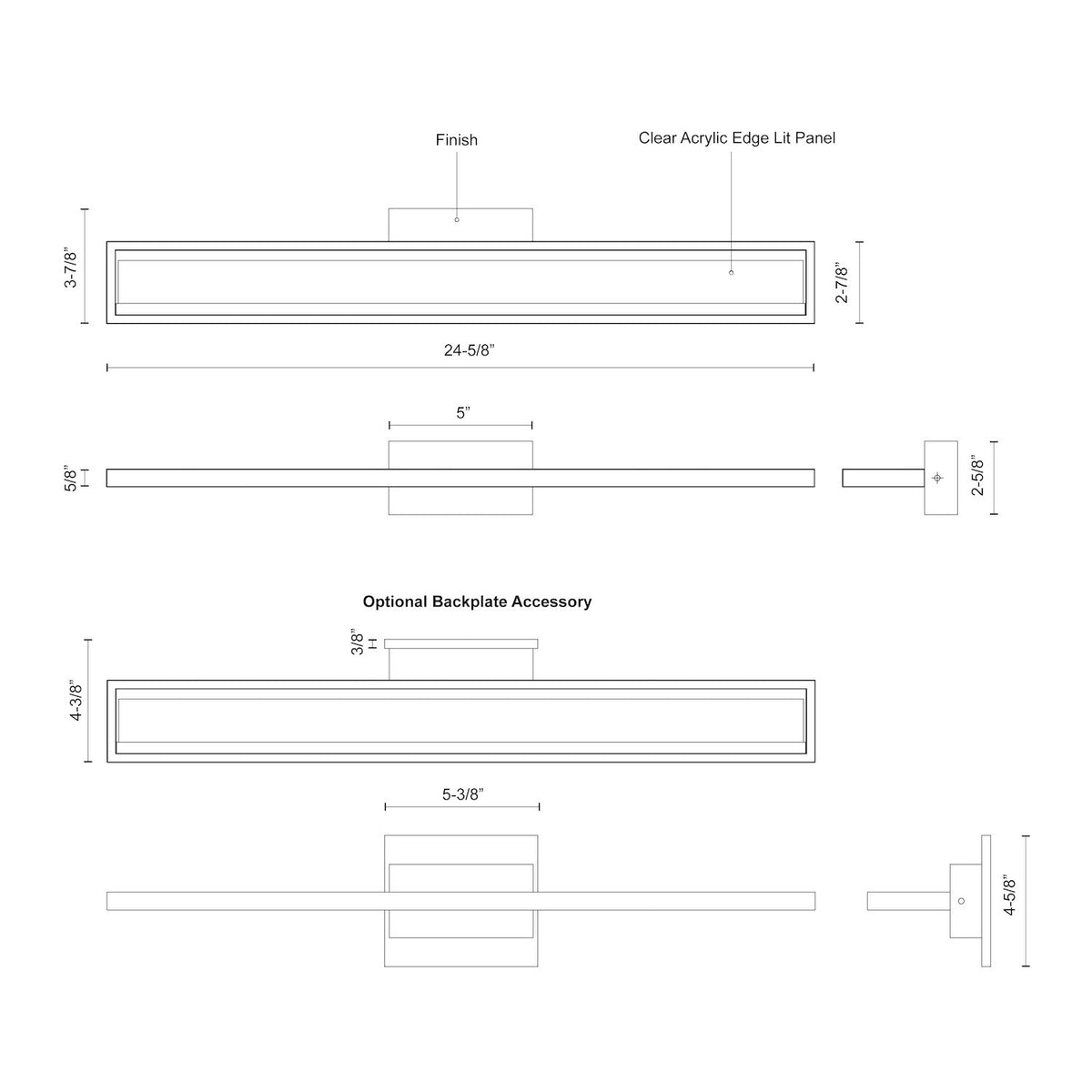 KUZCO LIGHTING INC, BRIO VANITY LIGHTS, VANITY LIGHT