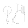 KUZCO LIGHTING INC, ETON WALL SCONCES, WALL SCONCES