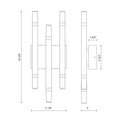 KUZCO LIGHTING INC, DRAVEN WALL SCONCES, WALL SCONCES
