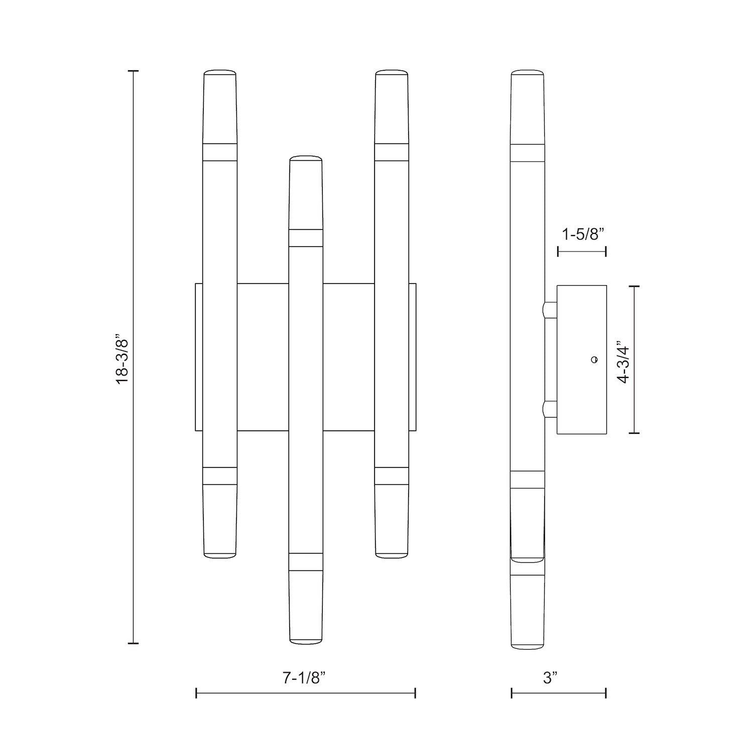 KUZCO LIGHTING INC, DRAVEN WALL SCONCES, WALL SCONCES