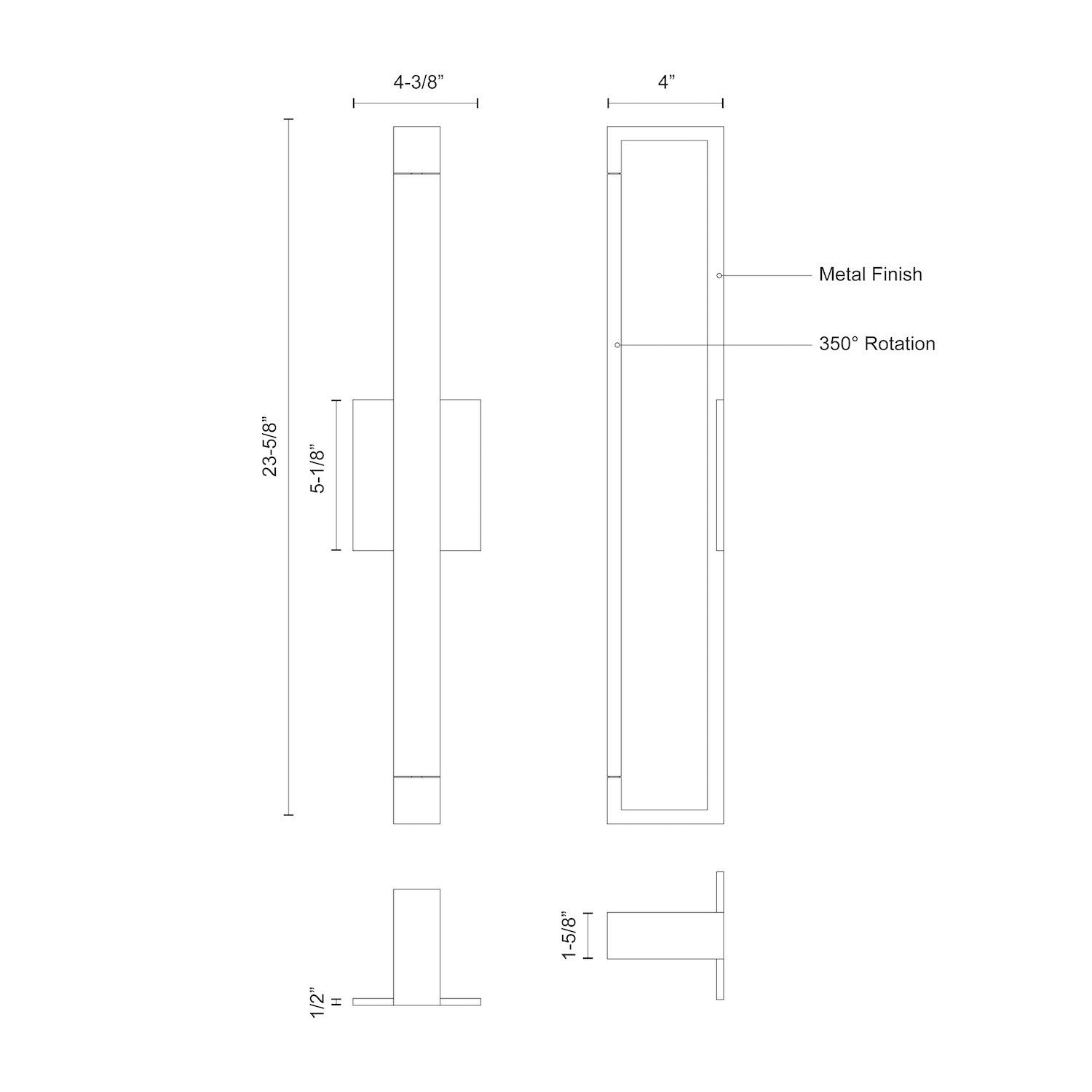 KUZCO LIGHTING INC, SWIVEL WALL SCONCES, WALL SCONCES