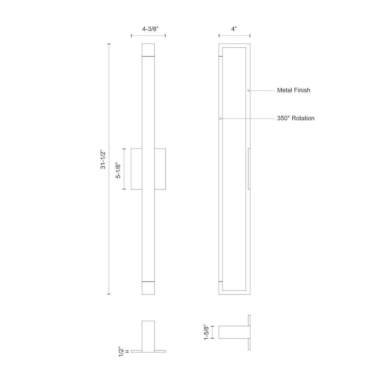 KUZCO LIGHTING INC, SWIVEL WALL SCONCES, WALL SCONCES