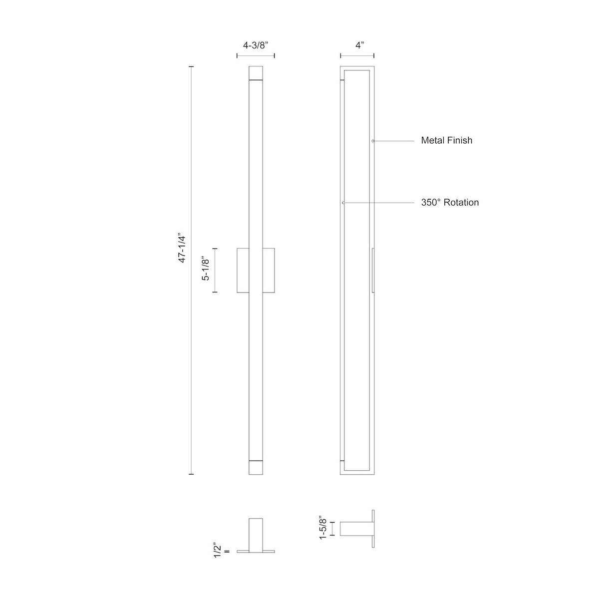 KUZCO LIGHTING INC, SWIVEL WALL SCONCES, WALL SCONCES