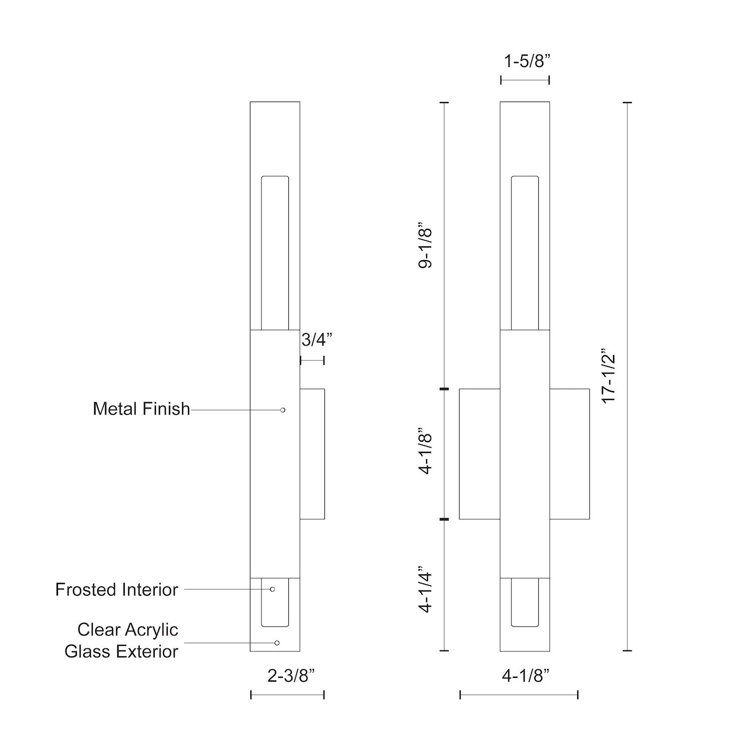 KUZCO LIGHTING INC, MARTELO WALL SCONCES, WALL SCONCES