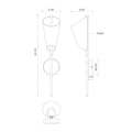 KUZCO LIGHTING INC, MULBERRY WALL SCONCES, WALL SCONCES