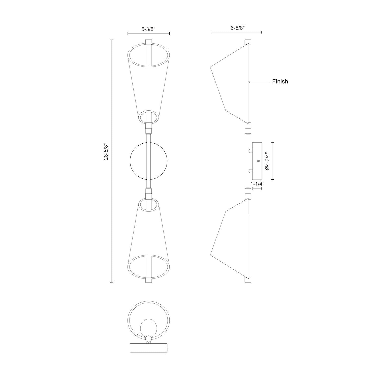 KUZCO LIGHTING INC, MULBERRY WALL SCONCES, WALL SCONCES