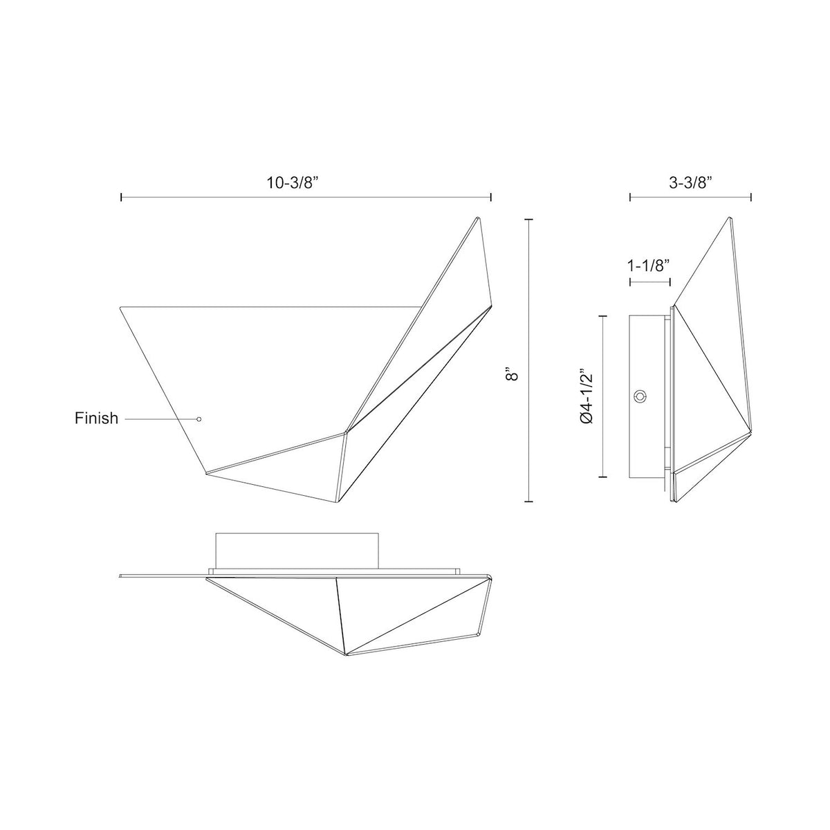 KUZCO LIGHTING INC, TARO WALL SCONCES, WALL SCONCES