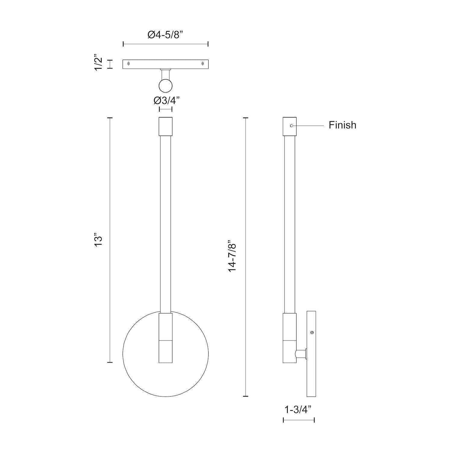 KUZCO LIGHTING INC WS74114-BK c5c99a05-5223-42c2-a092-0f2f3b91b162