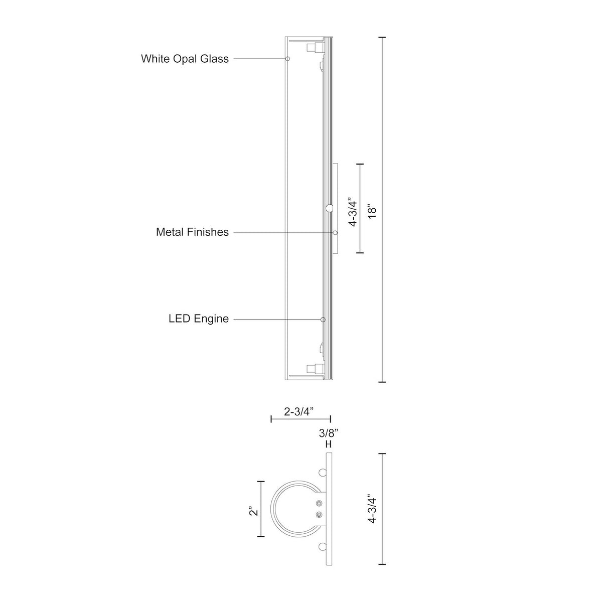 KUZCO LIGHTING INC, BUTE WALL SCONCES, WALL SCONCES
