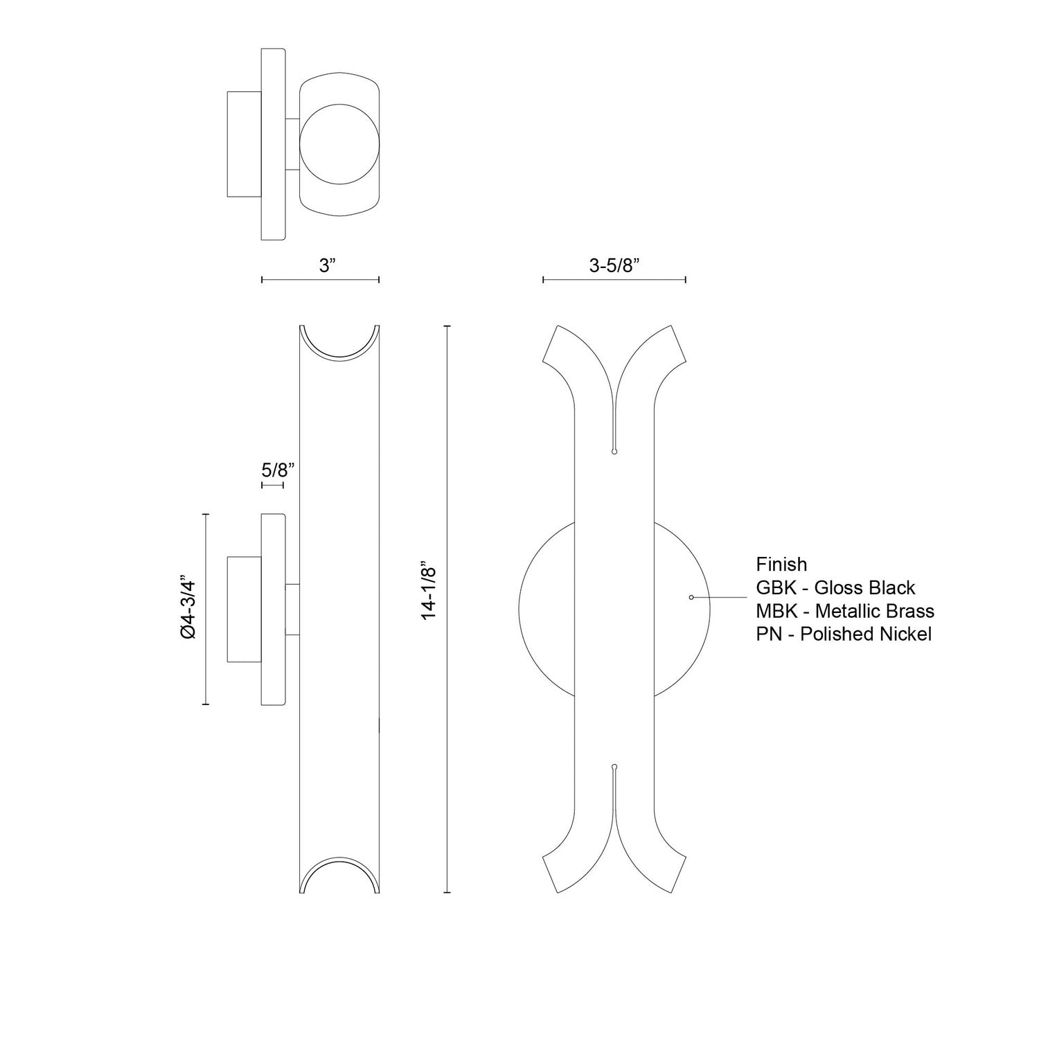 KUZCO LIGHTING INC, HUSK WALL SCONCES, WALL SCONCES