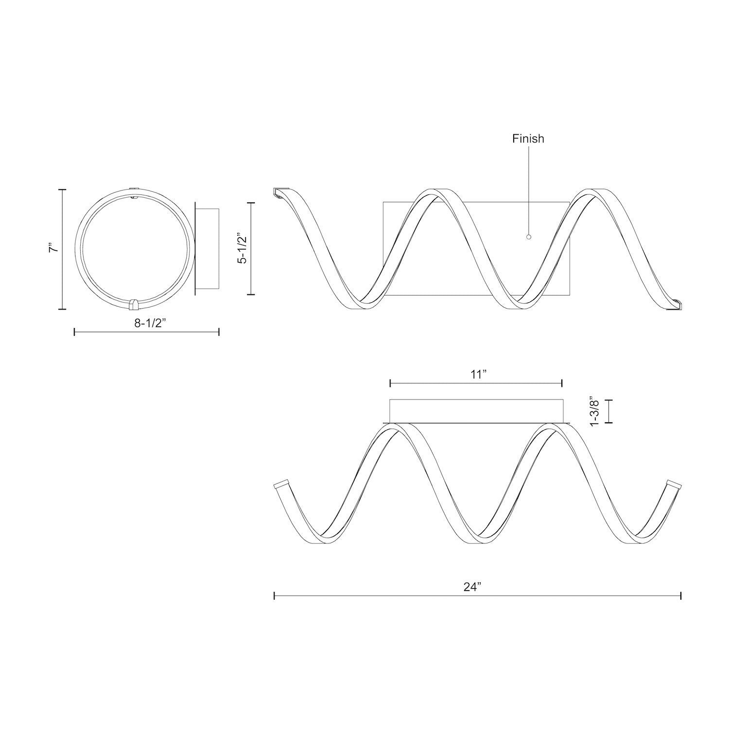 KUZCO LIGHTING INC, SYNERGY WALL SCONCES, WALL SCONCES