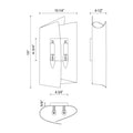 KUZCO LIGHTING INC, PARDUCCI WALL/VANITY LIGHTS, VANITY LIGHT