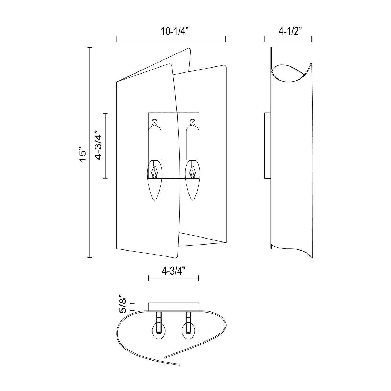 KUZCO LIGHTING INC, PARDUCCI WALL/VANITY LIGHTS, VANITY LIGHT