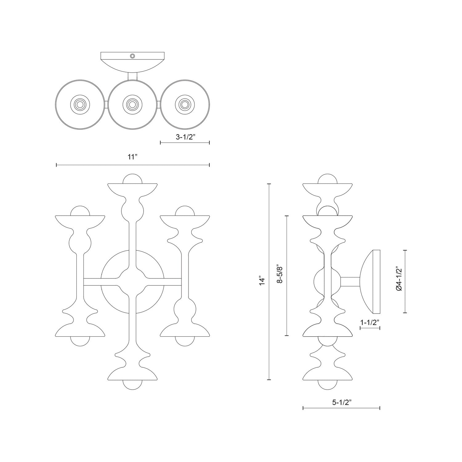 ALORA, CADENCE WALL/VANITY LIGHTS, VANITY LIGHT