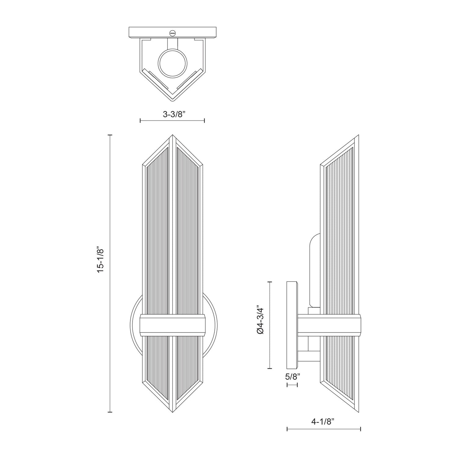 KUZCO LIGHTING INC, CAIRO WALL SCONCE, VANITY LIGHT