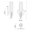 KUZCO LIGHTING INC, TORRES WALL/VANITY LIGHTS, VANITY LIGHT