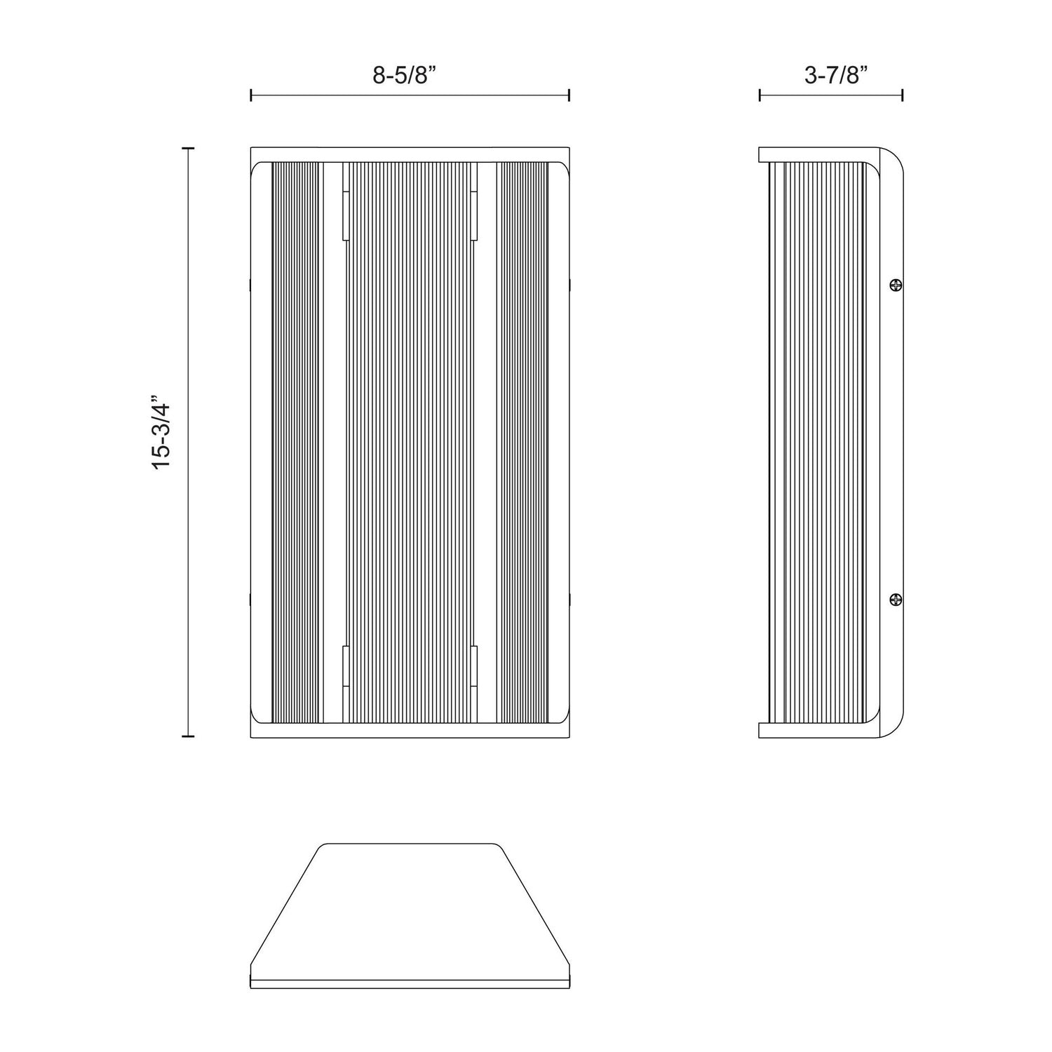 KUZCO LIGHTING INC, SABRE WALL/VANITY LIGHTS, VANITY LIGHT