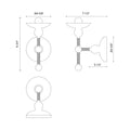 ALORA, NADINE WALL/VANITY LIGHTS, VANITY LIGHT