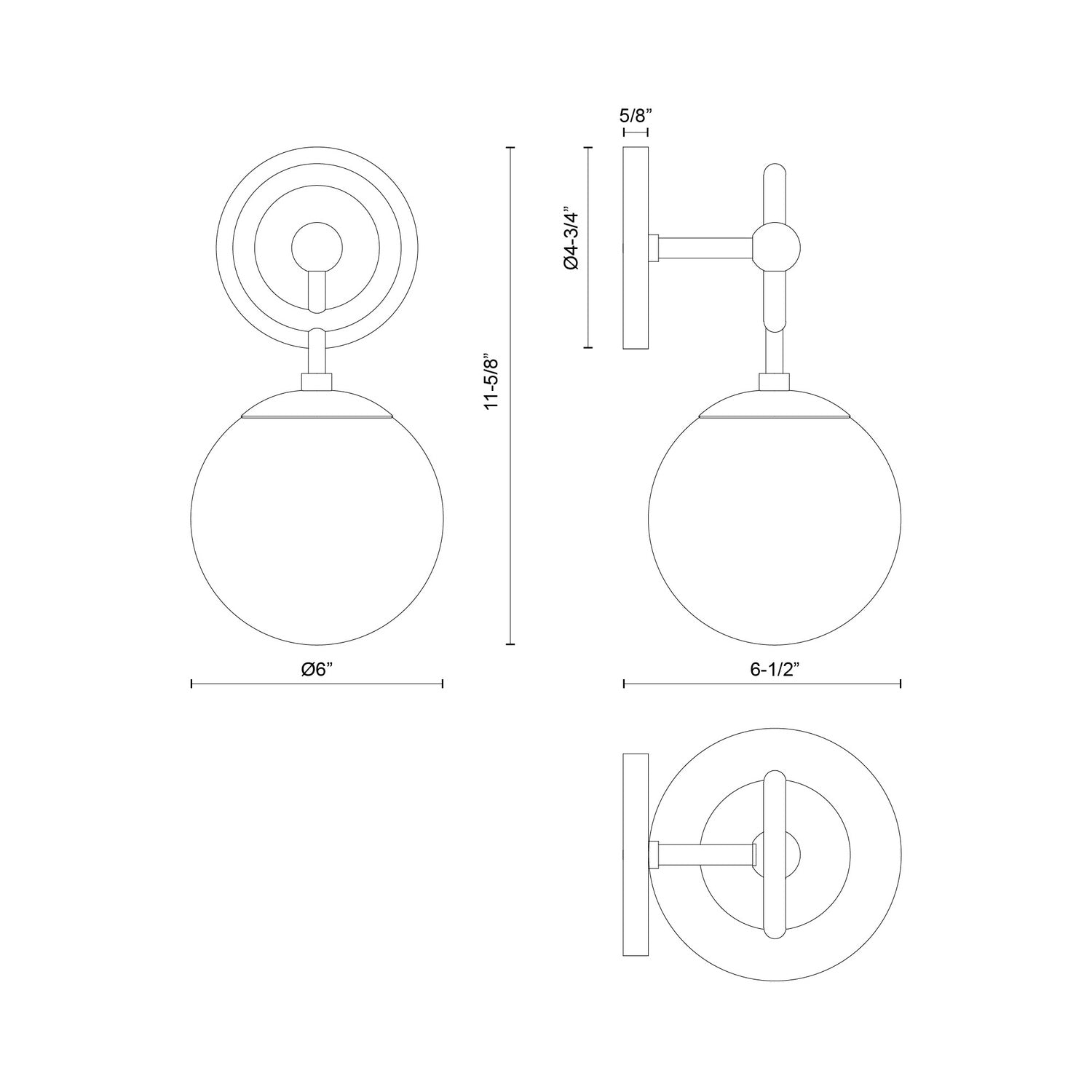 ALORA, FIORE WALL/VANITY LIGHTS, VANITY LIGHT