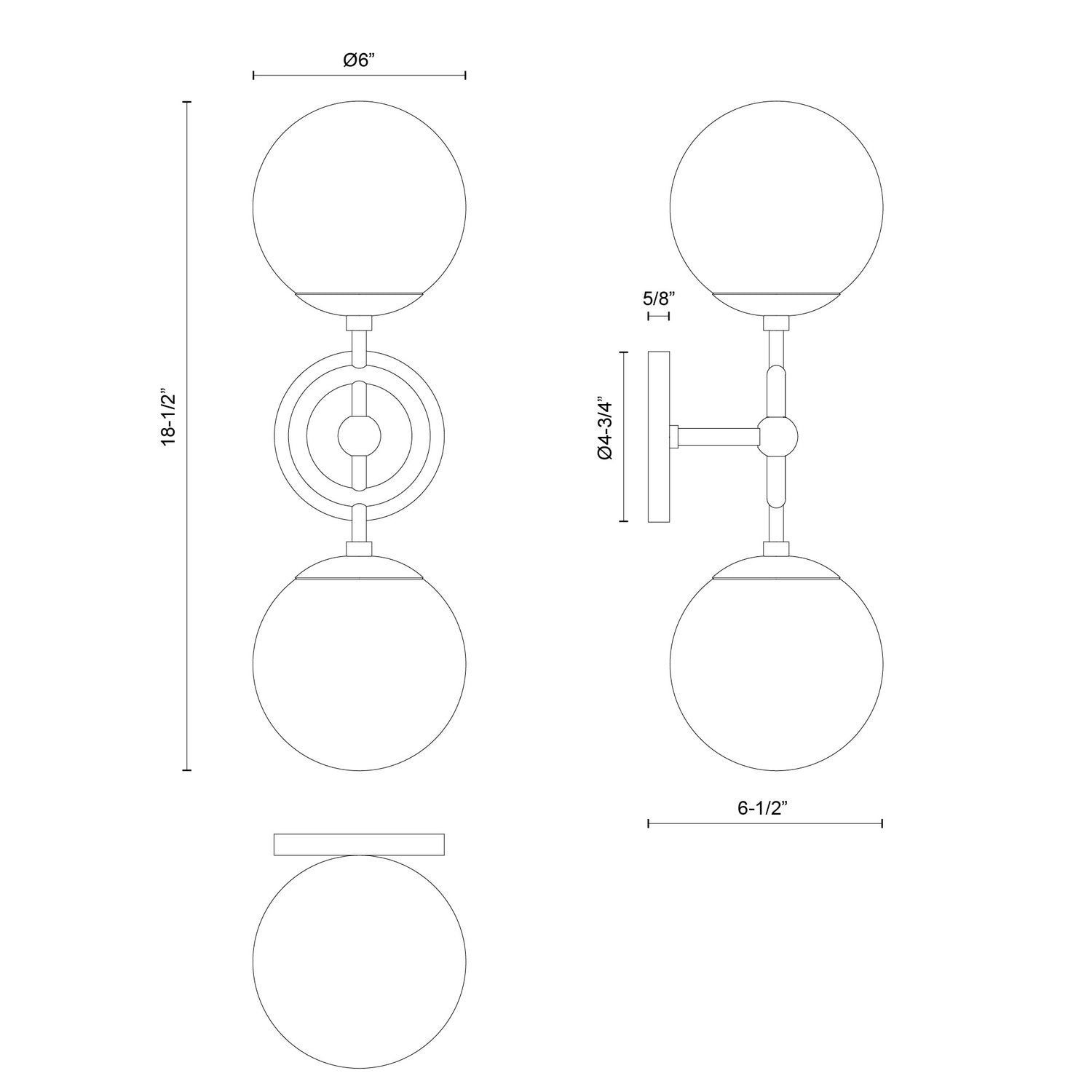 ALORA, FIORE WALL/VANITY LIGHTS, VANITY LIGHT