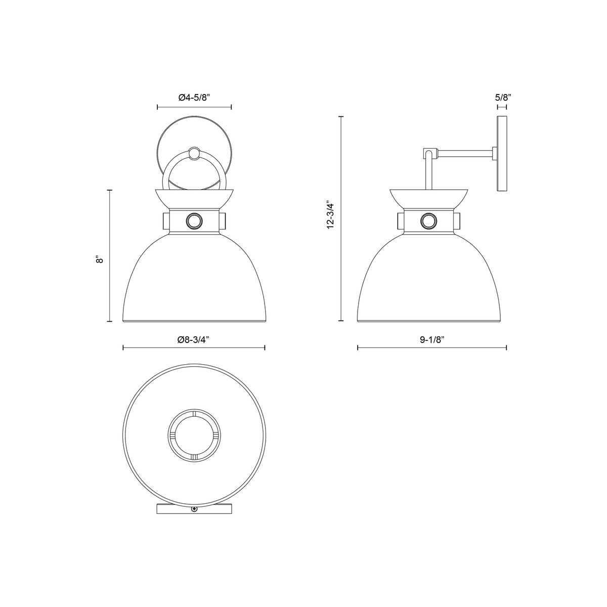 ALORA, WALDO WALL/VANITY LIGHTS, VANITY LIGHT
