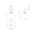 ALORA, WALDO WALL/VANITY LIGHTS, VANITY LIGHT