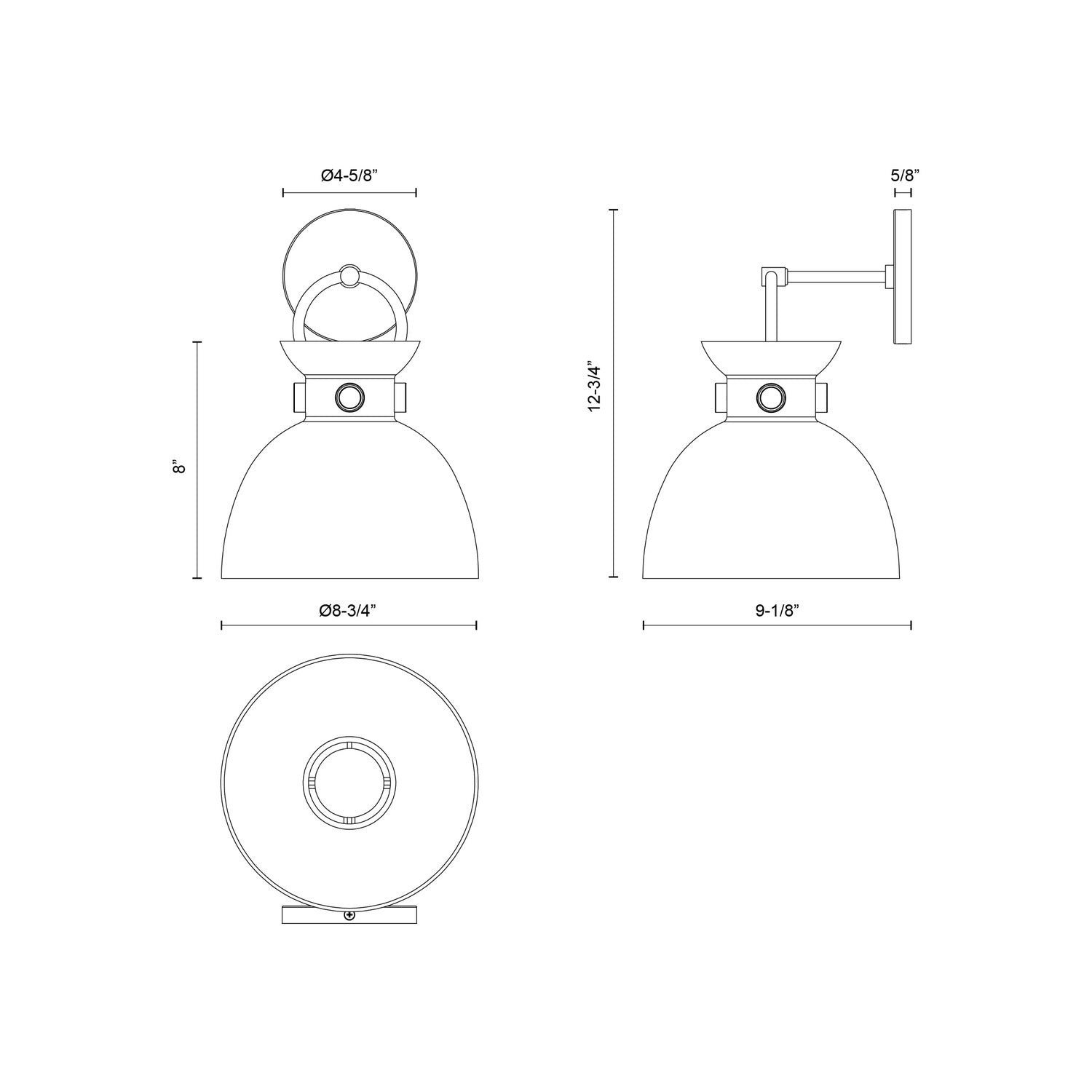 ALORA, WALDO WALL/VANITY LIGHTS, VANITY LIGHT