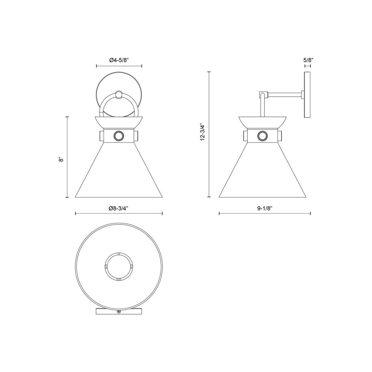 ALORA, EMERSON WALL/VANITY LIGHTS, VANITY LIGHT