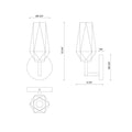 ALORA, KRYSTA WALL/VANITY LIGHTS, VANITY LIGHT