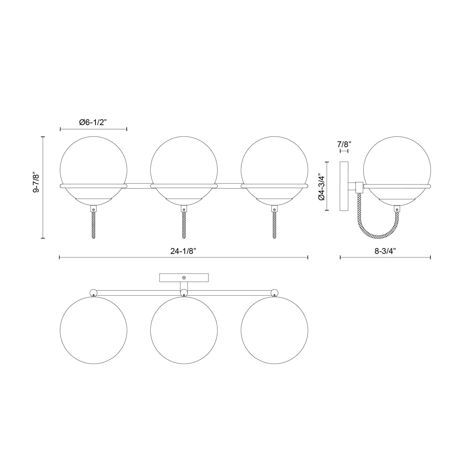 ALORA, ALBA WALL/VANITY LIGHTS, VANITY LIGHT