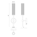 KUZCO LIGHTING INC, COLBY WALL/VANITY LIGHTS, VANITY LIGHT