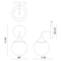 ALORA, NOUVEAU WALL/VANITY LIGHTS, VANITY LIGHT