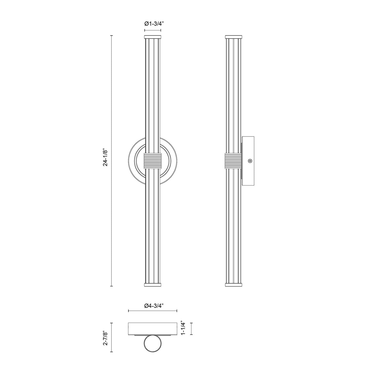 ALORA, ELSIE WALL/VANITY LIGHTS, VANITY LIGHT