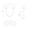 ALORA, SYLVIA WALL/VANITY LIGHTS, VANITY LIGHT