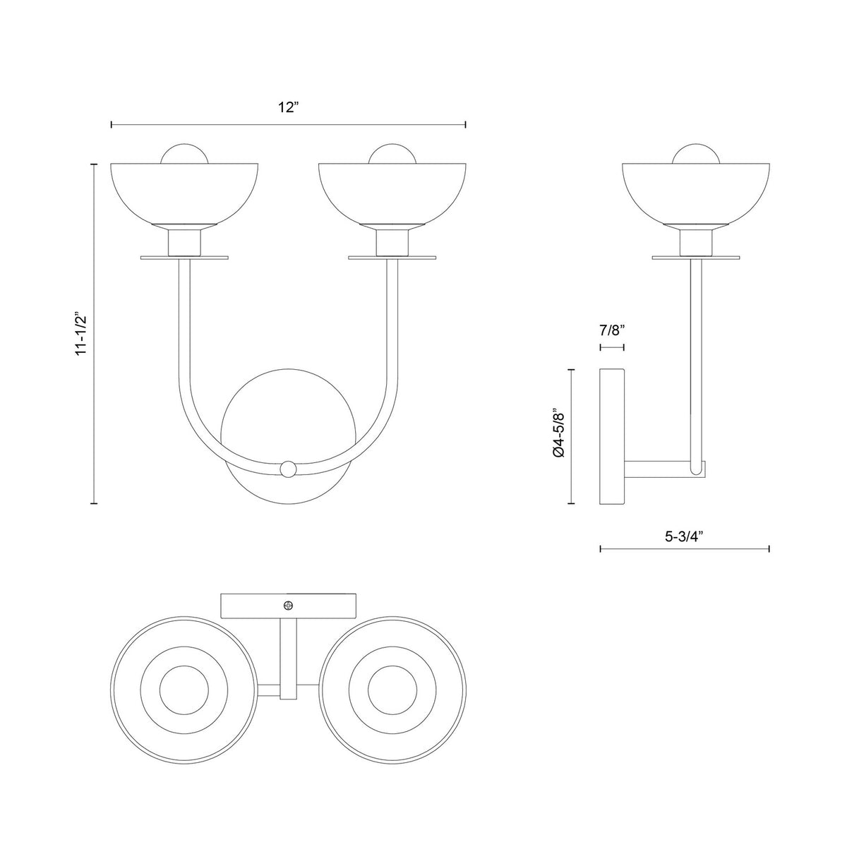 ALORA, SYLVIA WALL/VANITY LIGHTS, VANITY LIGHT